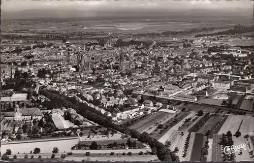 Speyer am Rhein, Fliegeraufnahme, gelaufen 1956