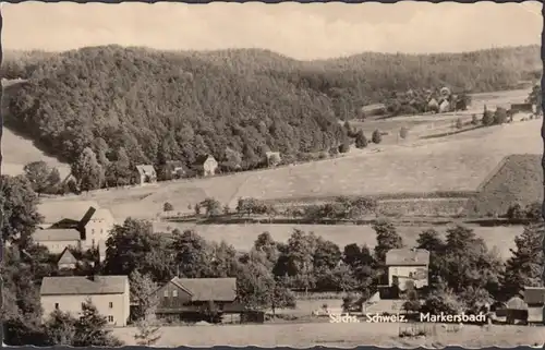 Markersbach, vue de la ville, couru en 1963