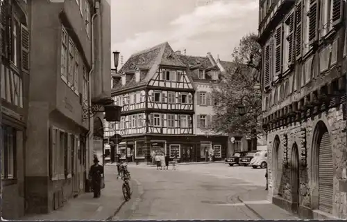 Bensheim, Partie am Markt, gelaufen 1959