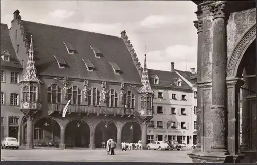Freiburg i.B. Kaufhaus, Oberkirchs Weinstuben, gelaufen 1956