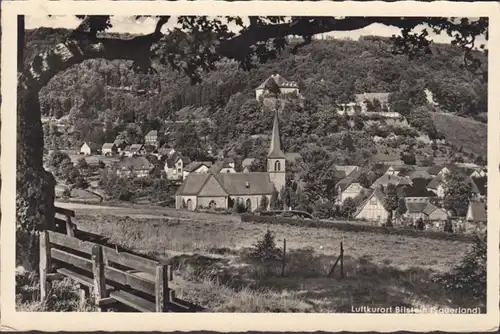 Bilstein, Stadtansicht, Hotel Zur Post, gelaufen 1956