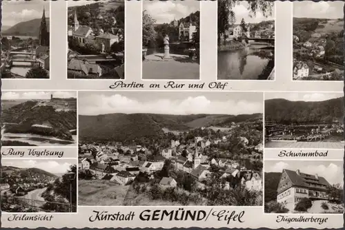 Gemünd, Schwimmbad, Jugendherberge, Stadtansicht, gelaufen