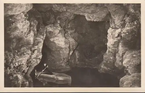 Bad Liebenstein, Altensteiner Höhle, Blick zum See, ungelaufen