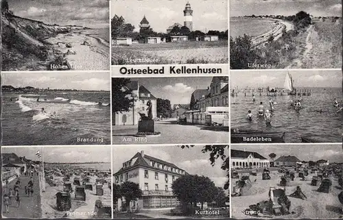 Kellenhusen, Kurhotel, Strand, Promenade, Am Ring, gelaufen 1960