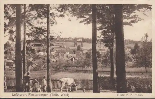 Finsterbergen, Blick zum Kurhaus, gelaufen 1931