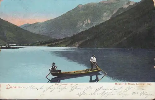 Lunz, Der Lunzer See, gelaufen 1903