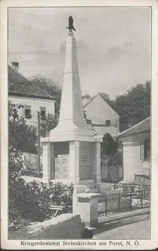 Steinakirchen am Forst, Kriegerdenkmal, ungelaufen