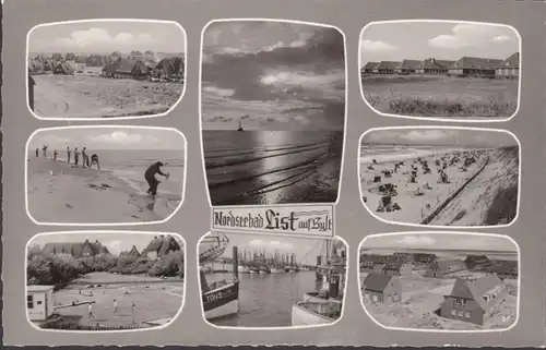 Mer du Nord List sur Sylt, vues sur la plage et la ville, incurvée