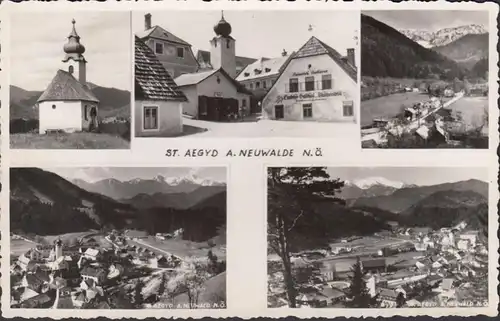 Saint-Aegyd, Arrivée Gasthof Fleuriste, Église, Vues de ville, couru