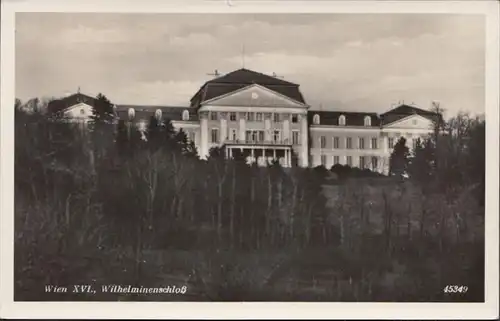 Wien, Wilhelminenschloss, gelaufen 1932