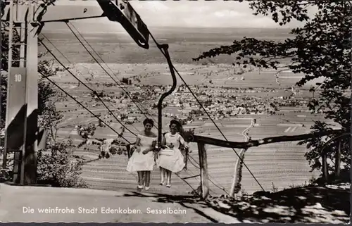 Edenkoben, Sesselbahn, gelaufen 1967