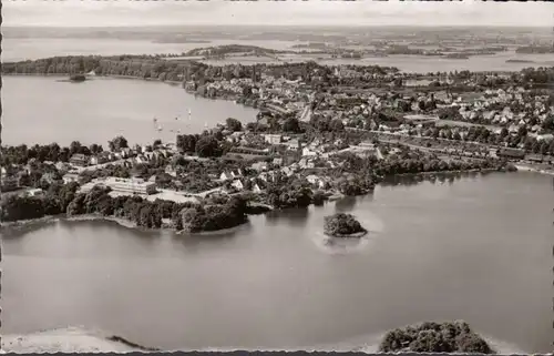 Plön am See, Fliegeraufnahme, ungelaufen