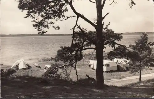 Plau, camping sur le lac Plauer, couru en 1973