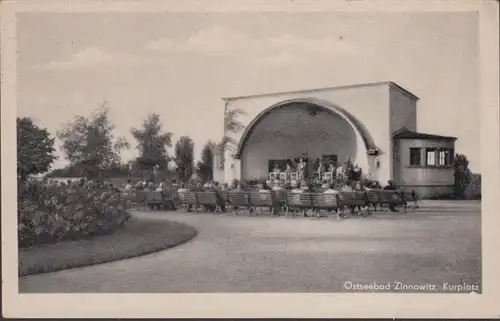 Zinnowitz, Ostseebad, Kurhaus, gelaufen 1956