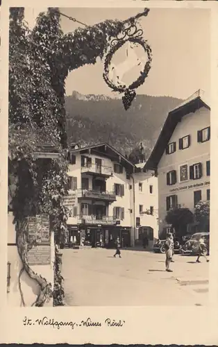 St. Wolfgang, Blanc Rössl, incurvé, daté de 1939