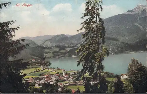 St. Gilgen, Panoramaansicht, ungelaufen