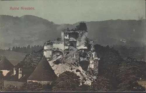 Bad Kreuzen, Ruine Kreuzen, gelaufen 1911
