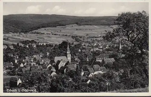 Erbach, Stadtansicht, ungelaufen