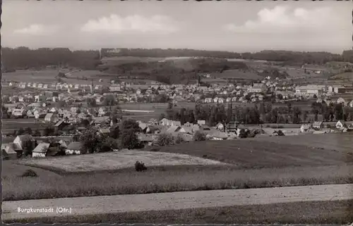 Burgkunstadt, Stadtansicht, Bahnpost, gelaufen