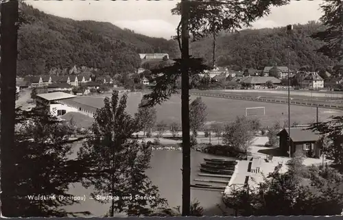 Waldkirch, Stadtsee und Stadion, gelaufen 1959