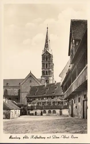 Bamberg, Alte Hofhaltung mit Dom, ungelaufen