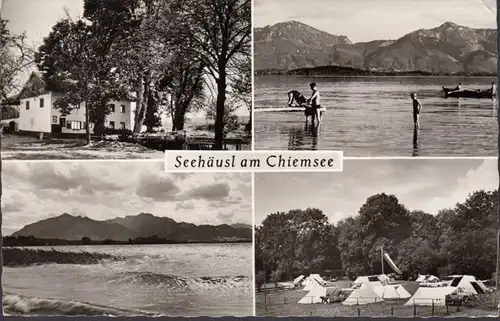 Seehäusl am Chiemsee, Mehrbild, gelaufen 1961