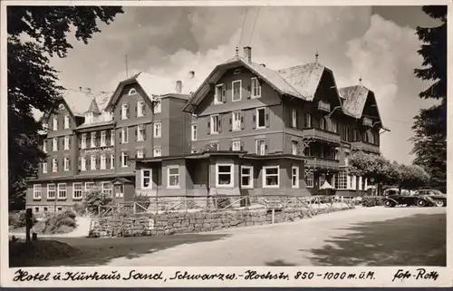 Bühl, Hotel und Kurhaus Sand, gelaufen 1955