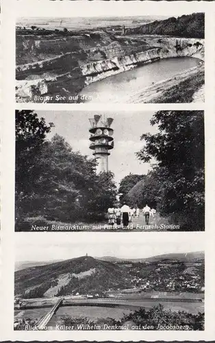 Porta-Westfalica, Blauer See, Neuer Bismarckturm mit Funk- und Fernseh Station, ungelaufen