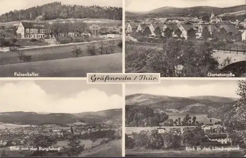 Gräfenroda, caves rocheuses, rue de jardin, dossier du château, couru en 1968