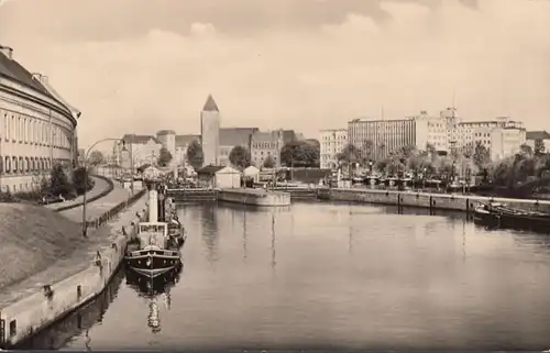 Berlin, Spreeschleuse, gelaufen 1963