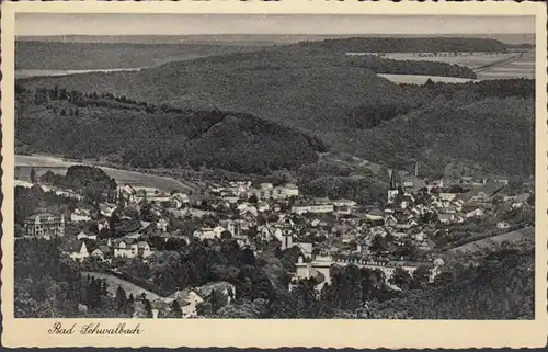 Bad Schwalbach, Stadtansicht, gelaufen 1939