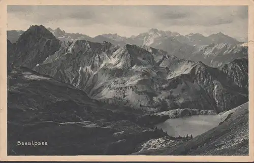 Lac de Seealp, sur la piste de glissement à Oberstdorf, couru en 1926