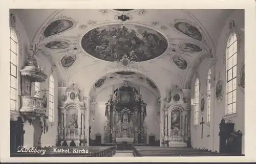 Kirchberg, église catholique, intérieur, chaire, autel, incurable