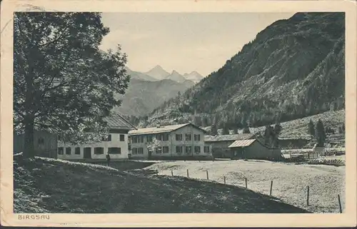 Birgsau bei Oberstdorf, Stadtansicht, gelaufen 1926