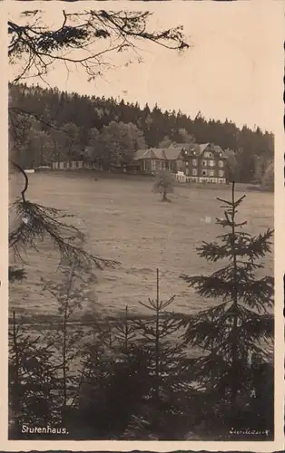 Champ de forge sur le trottoir, Berghotel Stutenhaus, couru en 1936