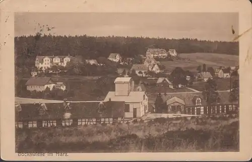 Prairie de fock dans la résine, vue de la ville, couru en 1925