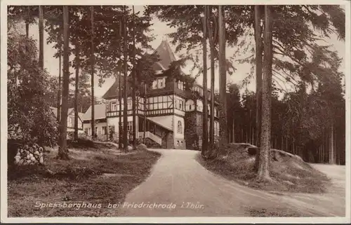 Friedrichroda, Hotel und Pension Spiessberghaus, gelaufen 1931