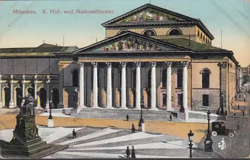 Munich, Cour royale et théâtre national, inachevé- date 1910