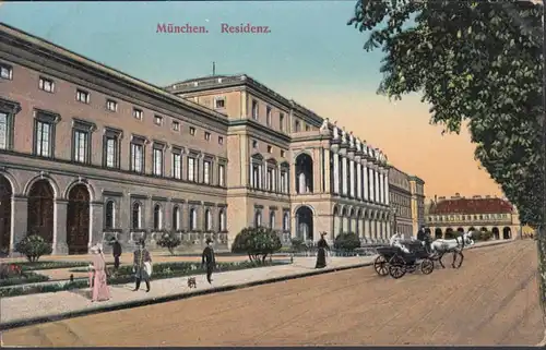 München, Residenz, ungelaufen- datiert 1910