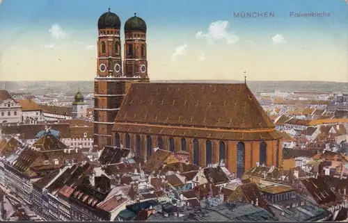 München, Frauenkirche, ungelaufen- datiert 1910