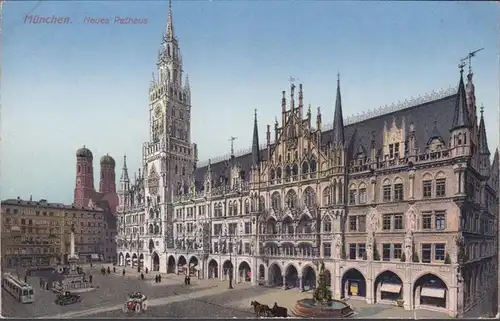München, Neues Rathaus, ungelaufen- datiert 1910