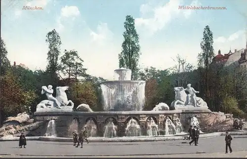 München, Wittelsbacherbrunnen, ungelaufen- datiert 1910