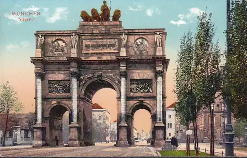 München, Siegestor, ungelaufen- datiert 1910