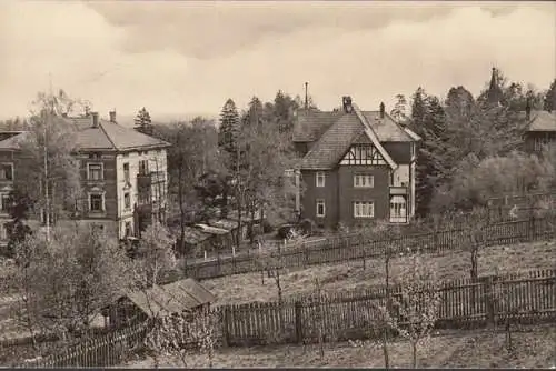 AK Georgenthal, Häuser am Schwimmbachtal, gelaufen 1977