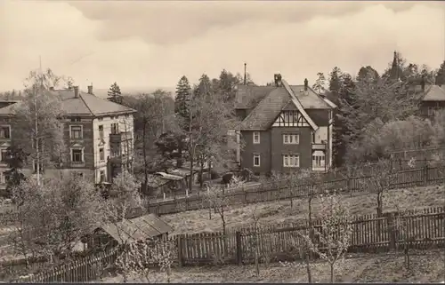 Georgenthal, maisons sur la vallée de Schwattbach, couru en 1977