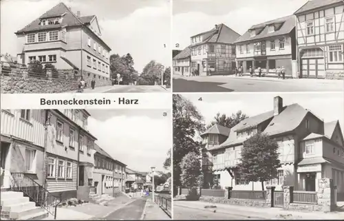 Benneckenstein, bureau de poste, ville haute, maison de loisirs, couru en 1983