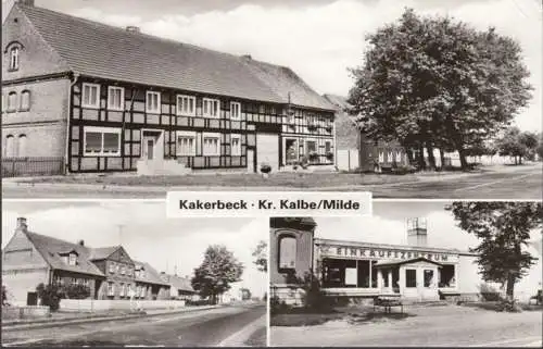 Kakerbeck, vue sur la route, centre commercial, couru