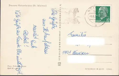 Hohenfelden, Stausee, Strandansicht, Ruderboot, gelaufen