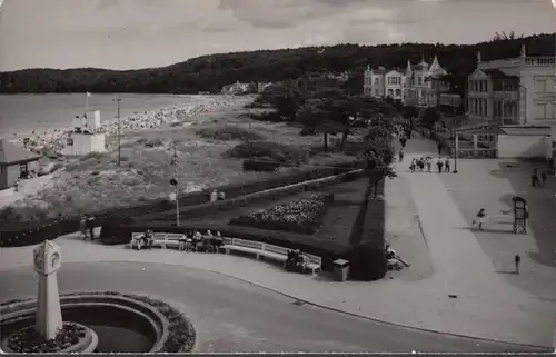 Binz auf Rügen, Promenade und Strand, gelaufen