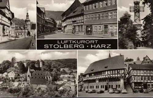 Stolberg, Rittergasse, marché, hôtel de ville, incurvée
